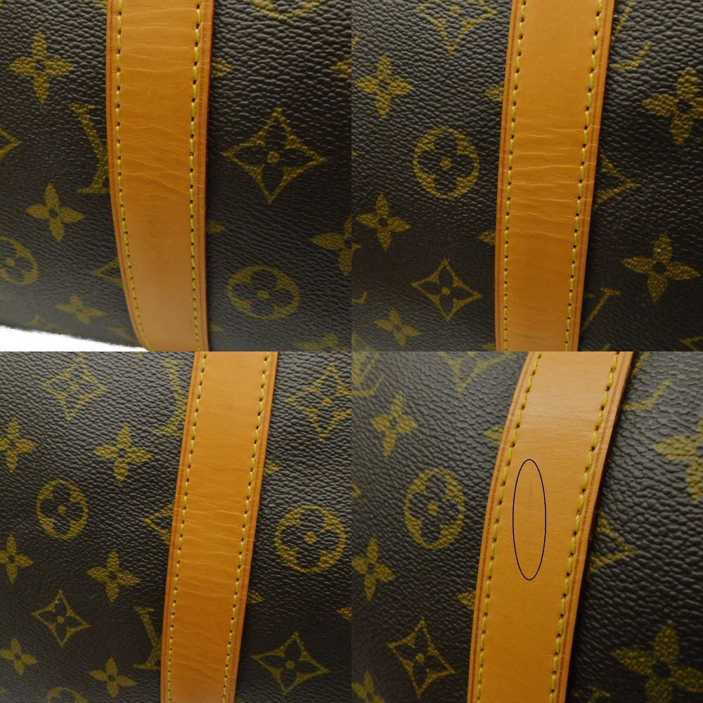 Louis Vuitton Bag Monogram Keepall Brown Travel Boston Brown - Picture 8 of 9